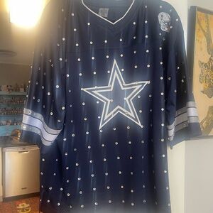 Navy Dallas Cowboys  Embellished jersey new with tags